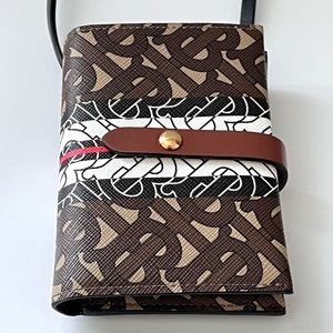 Burberry Wallet on Leather Strap in a Bridle Brown